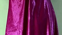 bening banget cewek bali colmek purple silk satin dress squirt