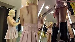 hidden cam catches juicy upskirt in fitting room publicly