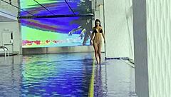 Monika Fox Relaxes Poolside Showing Off Her Gorgeous Big Tits