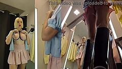 hidden cam catches juicy upskirt in fitting room publicly
