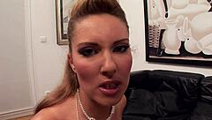 gorgeous blonde has tons of fun even in her ass