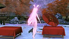 Megurine Luka's Full Nude Red Leaf Project Diva Mod Exposed