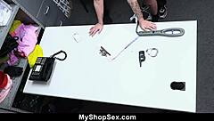Two security officers teach shoplifter teen lesson for her crime