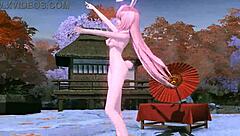 Megurine Luka's Full Nude Red Leaf Project Diva Mod Exposed