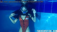 Helen Star Sexy Swimwear Night Apnea Pool