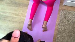 roommate derails workout with brutal ass slamming frenzy