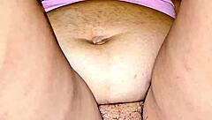 plump bbw spreads wide to flaunt her hairy fat pussy beaver close up