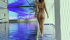 Monika Fox Relaxes Poolside Showing Off Her Gorgeous Big Tits