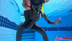 skinny asian plugs ass swims poolside then gapes huge outdoors masturbation frenzy!