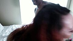 Chubby Mature Gets First Interracial