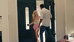 blonde teen cheats and fucks to make things even