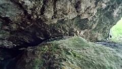 busting huge cum load in jungle cave