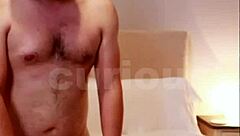 His cock throbs as cum fills your bi ass