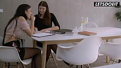 Lucy li and darce lee share hottest lesbian sex