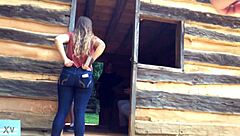 Candid mexican teen 18+ booty in jeans for hidden view