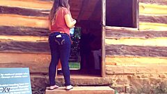 Candid mexican teen 18+ booty in jeans for hidden view
