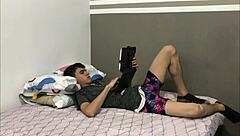 Young latina arrives in room requesting intense pleasure complete story