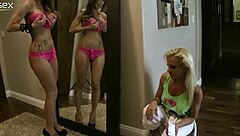 sandee westgate fucks sandy in hottest lesbian scene