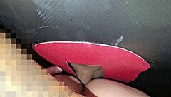 glory hole fun with huge cock in front of him