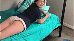 Want to see this college girl ride hard in her dorm?