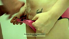 horny teen compilation ends with cum in satin panties