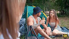 Wives swap rimming and anal in forest