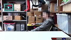Female Mall Cop Blackmails Young Guy Into Sex