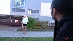 milf secretary double pounded in driving van