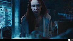 redhead babe face fucked in ouija prank