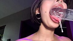extreme asmr deepthroat session - thick drooling saliva
