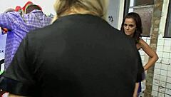 costumed bimbos share a man