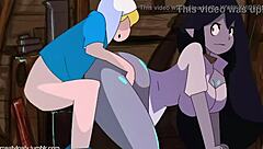 finn blanco se coje a marceline