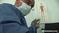Horny doctor loves fake boobs