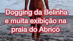Belinha explores new experiences at the beach