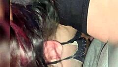 emo girl begs to get face fucked by black cock