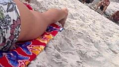 Belinha explores new experiences at the beach