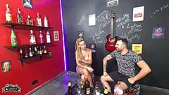 Bold Cuckold Watches Wife Take Dick And Ass Slaps At Bar