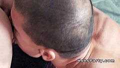 hot amateurs foursome bangs in art class