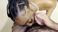 Thick black woman gets pounded hard during shower session