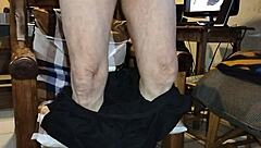 Wanking naked and very randy