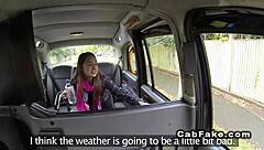 young babe anal banged in fake taxi pov