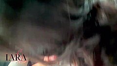 Brunette Gives Sloppy Blowjob In Car Outdoors