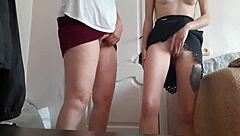 Teacher seduced student during passionate mutual masturbation session