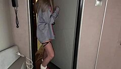 Blonde milf surprises with intense homemade riding and blowjob