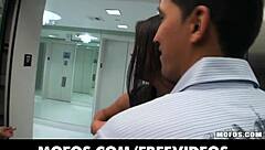 hot latina with perfect tits gets fucked in hotel
