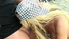 jane rides hard on motorcycle