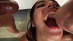 6 loads of cum in her mouth
