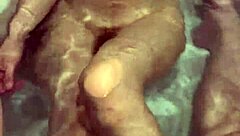 Married 38 year old housewife with beautiful breasts takes a bath