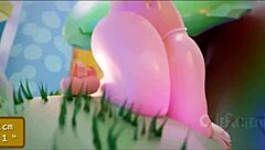 Peach giantess compilation shows huge tall women in action