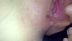 Cuckold creampie wife saves cum after date on her panties